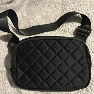 Black cross body bag by Zorfin